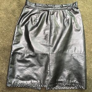 Leather skirt